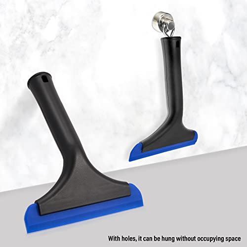 Gomake Small Silicone Squeegee Window Shower Squeegee Tool,Auto Water Blade for Car Windshield, Window, Mirror, Glass Door,Bathroom - Image 6