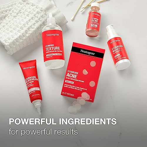 Neutrogena Stubborn Acne Blemish Patches, Ultra-Thin Hydrocolloid Acne Patch Absorbs Fluids & Removes Impurities To Help Pimples Look Smaller After One Use, 2 x 24 Patches, (48 Patches) - Image 3