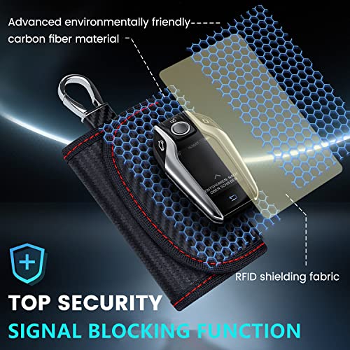 Faraday Key Fob Protector (2 PACK), 2022 New Faraday Bag Signal Blocking Car Key Faraday Case, Car RFID Faraday Cage Antitheft Products - Image 6