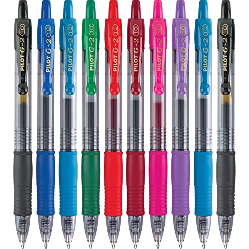 Pilot G2 Premium Retractable Gel-Ink Rolling Ball Pens, Bold Point (1.0mm), Assorted, 10/Pk (11887) - Image 5