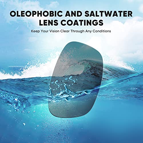 KastKing Ellijay Bifocal Polarized Sunglasses, Bi-Focal x1.5 x2.0 x2.5 Magnifications, Wrap Sport Reader Sunglasses - Image 5