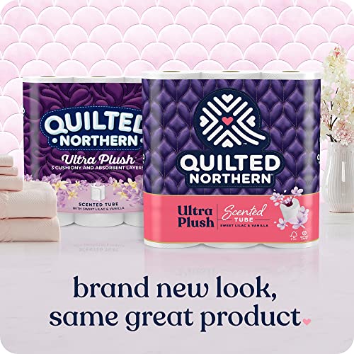 Quilted Northern Ultra Plush Toilet Paper with Sweet Lilac & Vanilla Scented Tube, 24 Mega Rolls = 96 Regular Rolls (Packaging May Vary) - Image 10